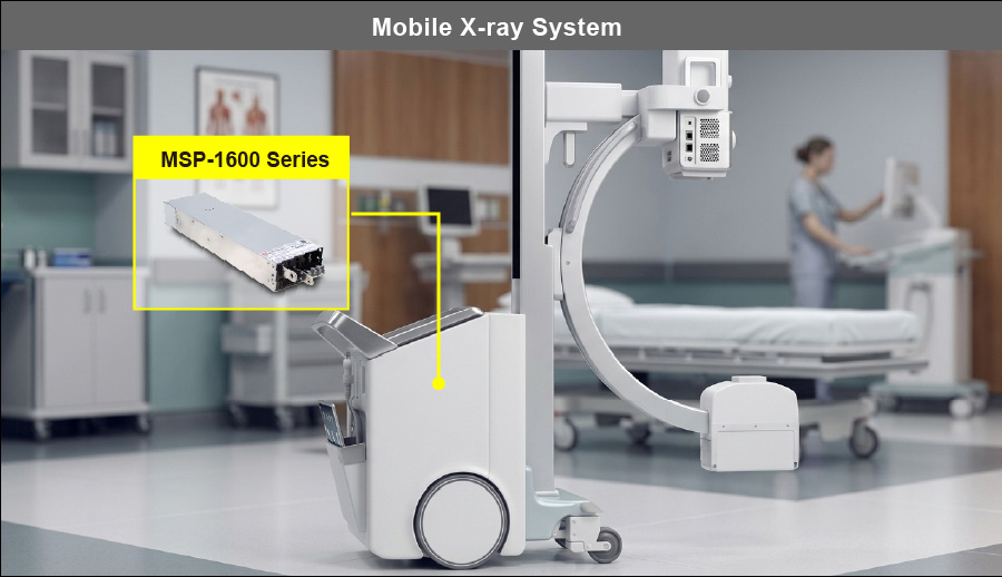 کاربرد MSP-1600 در دستگاه رادیوگرافی سیار (Mobile X-ray)