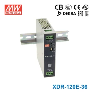 منبع تغذیه ریلی 36 ولت 3.33 آمپر مین‌ول مدل XDR-120E-36