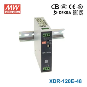 منبع تغذیه ریلی 48 ولت 2.5 آمپر مین‌ول مدل XDR-120E-48