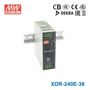 منبع تغذیه ریلی 36 ولت 6.66 آمپر مین‌ول مدل XDR-240E-36