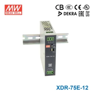 منبع تغذیه ریلی 12 ولت 6.3 آمپر مین‌ول مدل XDR-75E-12