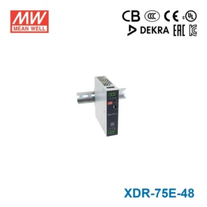 منبع تغذیه ریلی 48 ولت 1.6 آمپر مین‌ول مدل XDR-75E-48