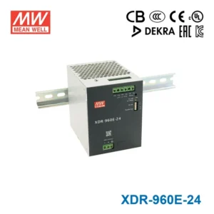 منبع تغذیه ریلی 24 ولت 40 آمپر مین‌ول مدل XDR-960E-24